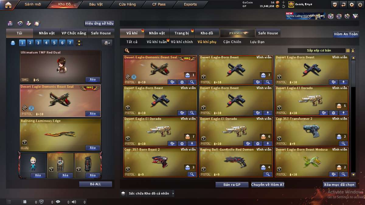 shop acc cf uy tin gia re
